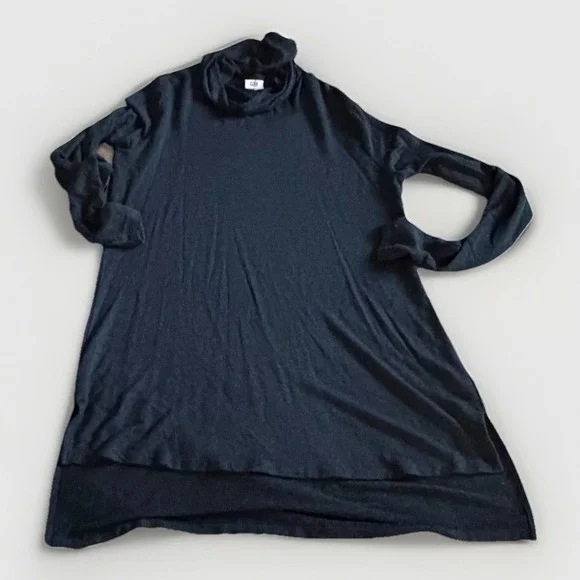 Cabi 3628 Black Cowl Neck Tunic Top Womens M Long Sleeve Stretch - Picture 7 of 9